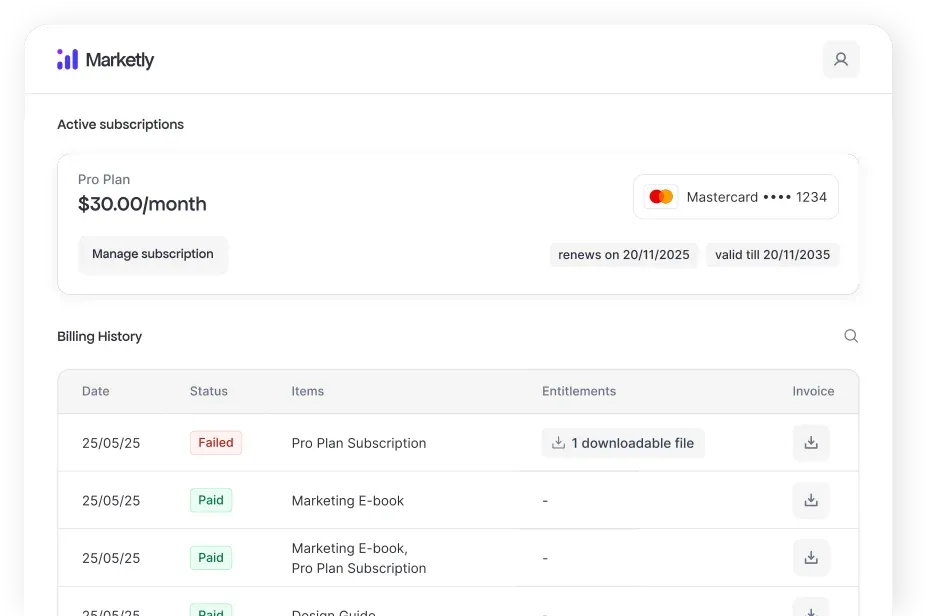 Customer Portal Access