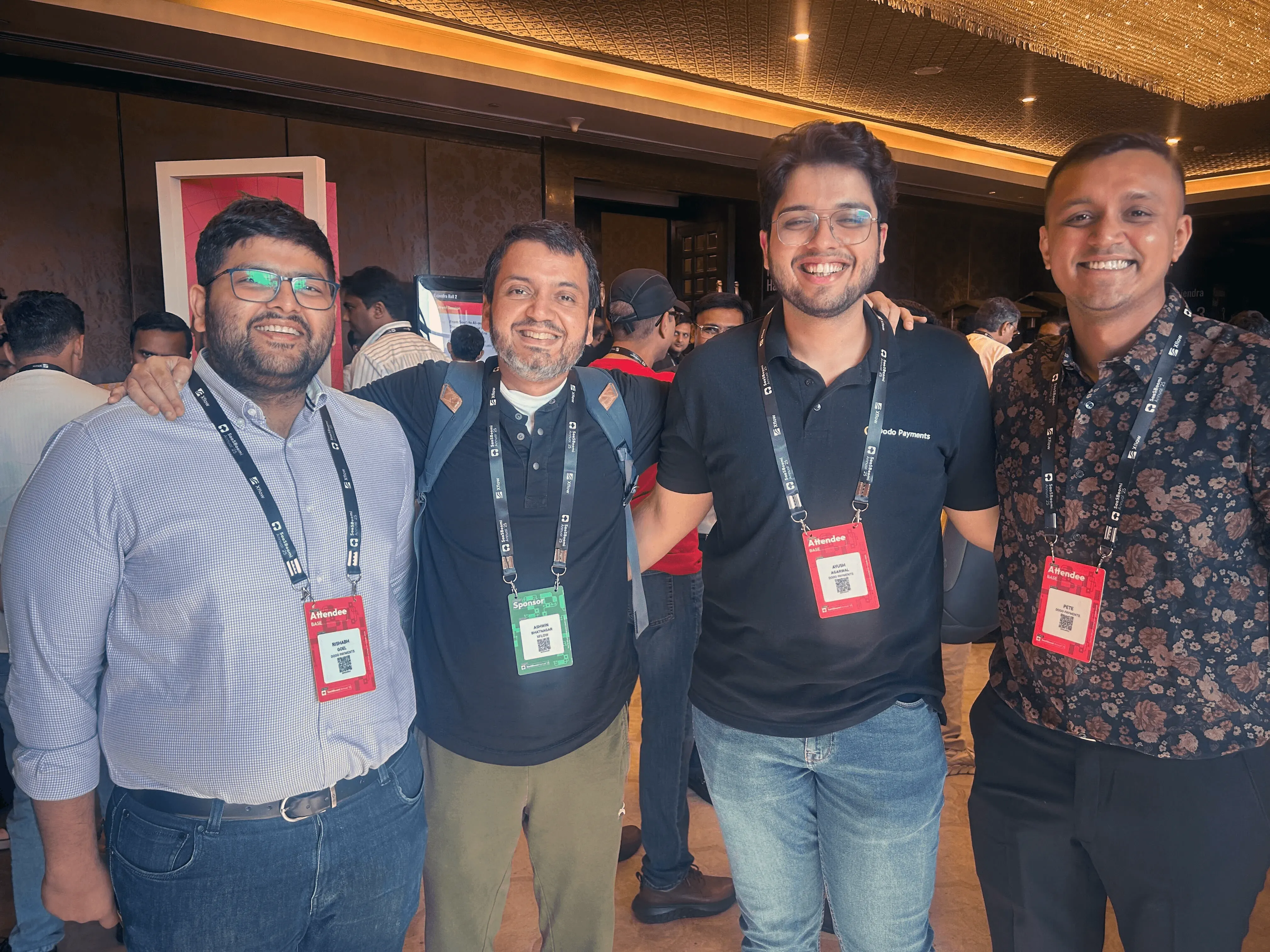 dodo payments team posing with a founder