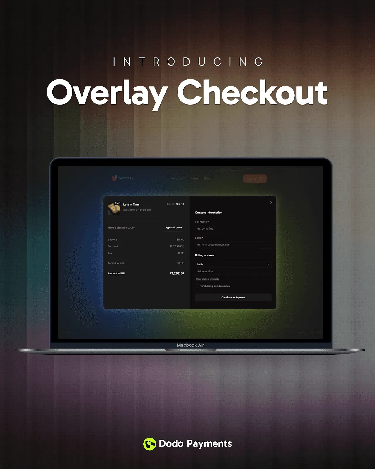 overlay checkout